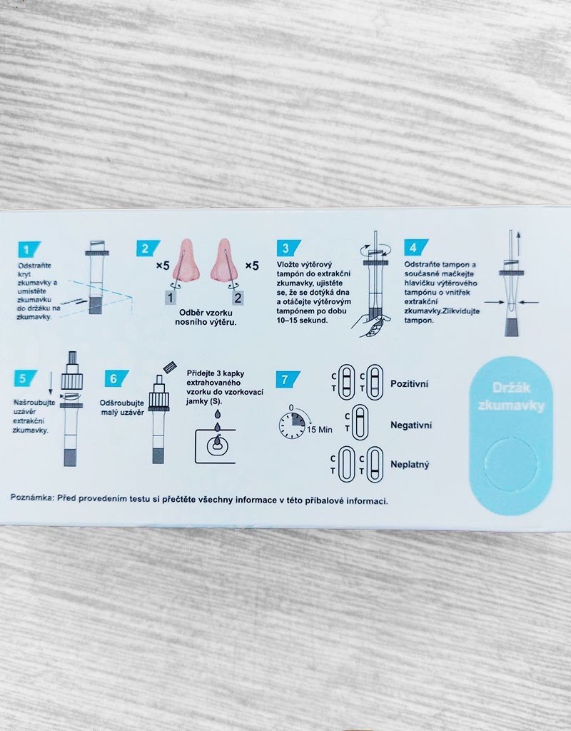 Antigenní test tyčinkový ALLTEST SARS-CoV-2, baleno po 1 ks